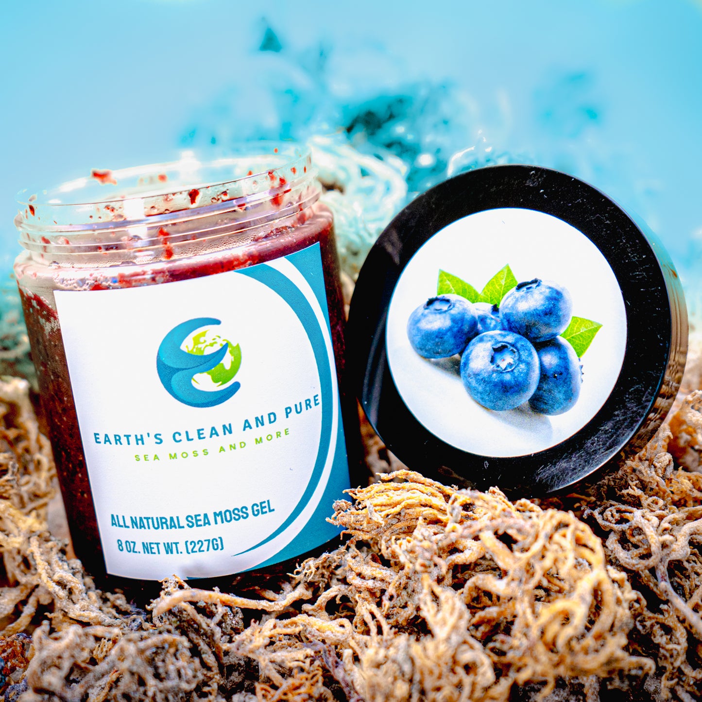 Blueberry Sea Moss Gel - Earth's Clean and Pure