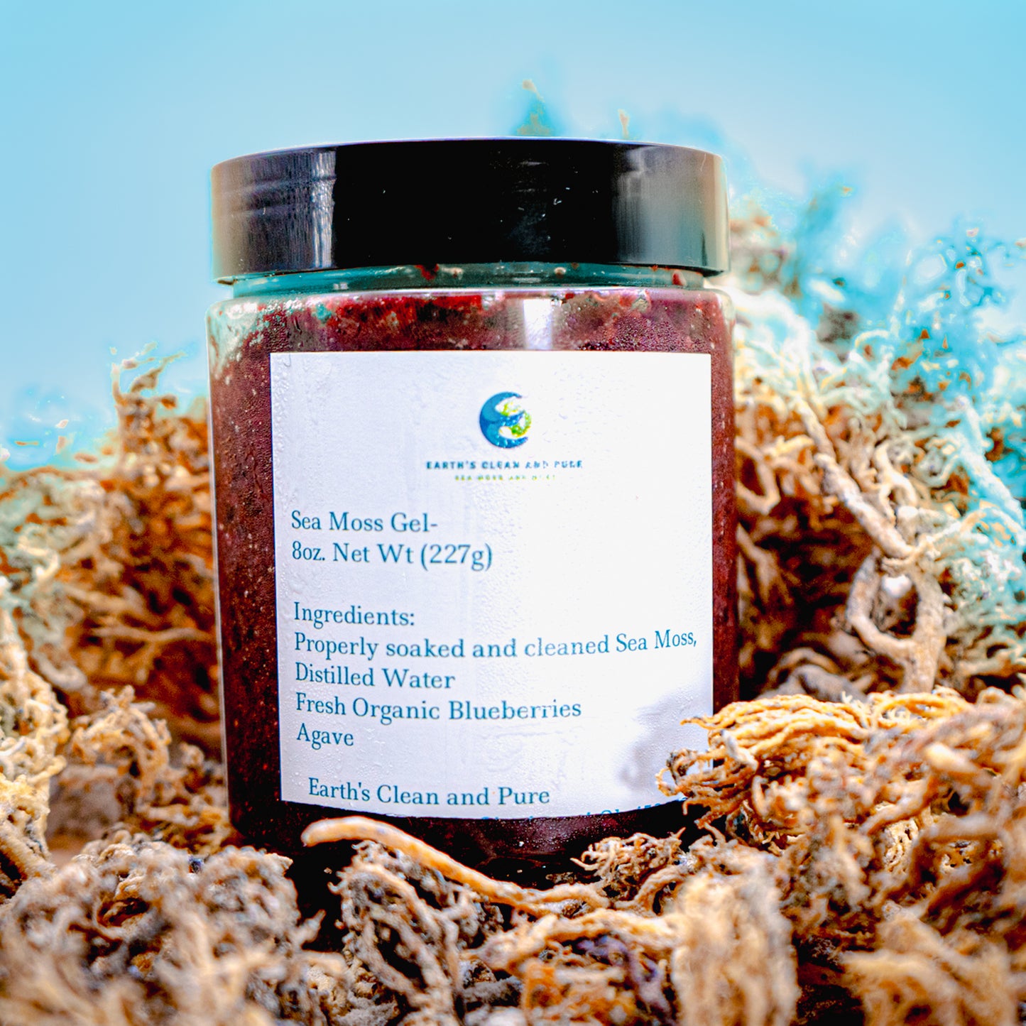 Blueberry Sea Moss Gel - Earth's Clean and Pure