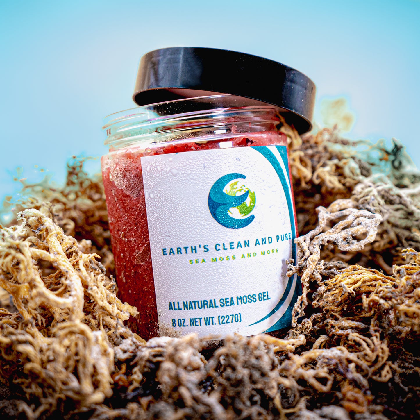 Strawberry Sea Moss Gel - Earth's Clean and Pure