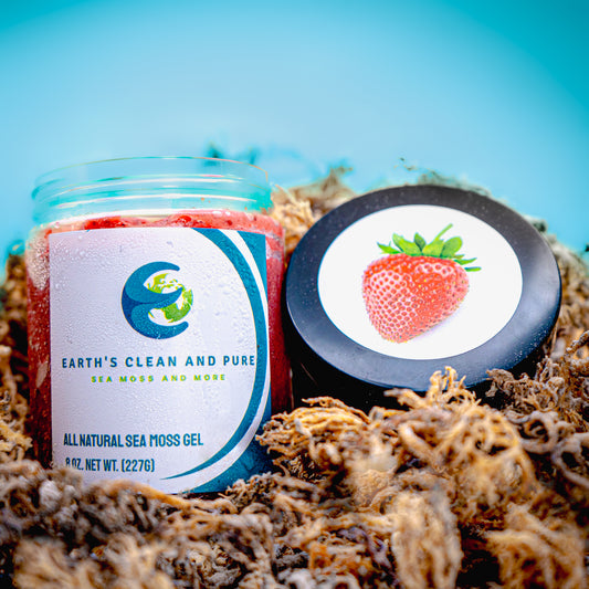 Strawberry Sea Moss Gel - Earth's Clean and Pure